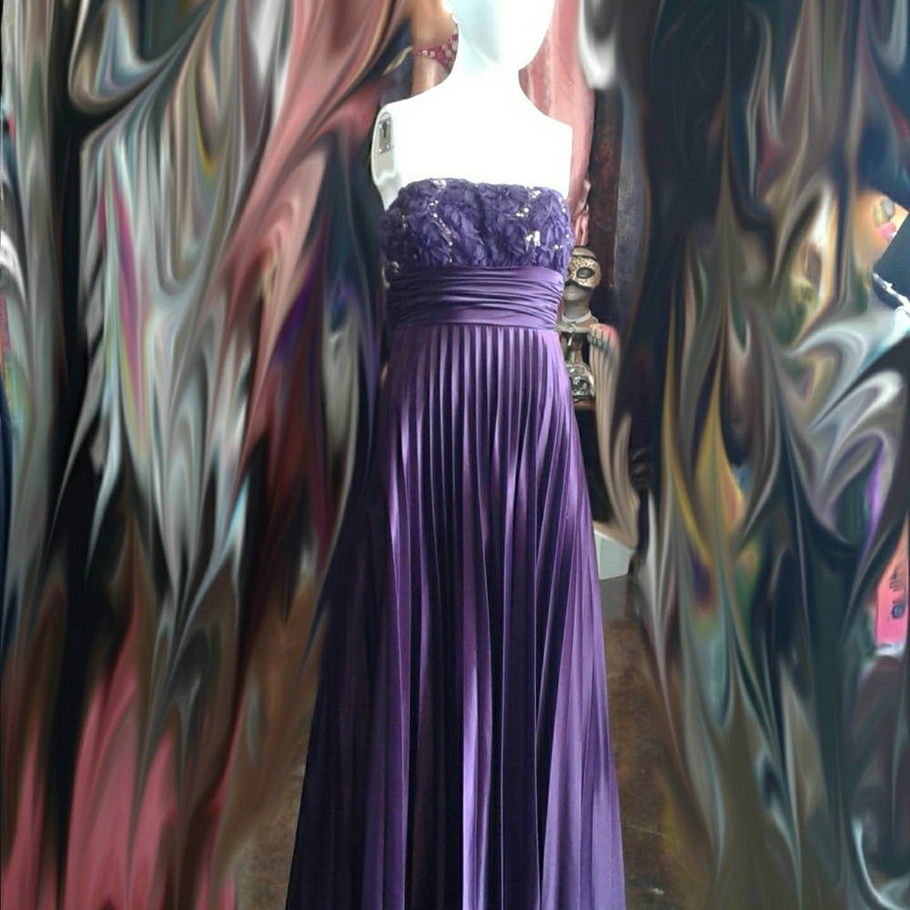 Purple Speckless gown